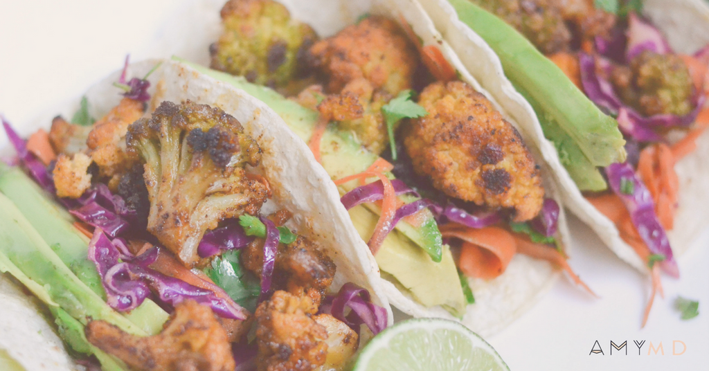 RECIPE: Roasted Cauliflower Tacos with Spicy Chipotle Sauce