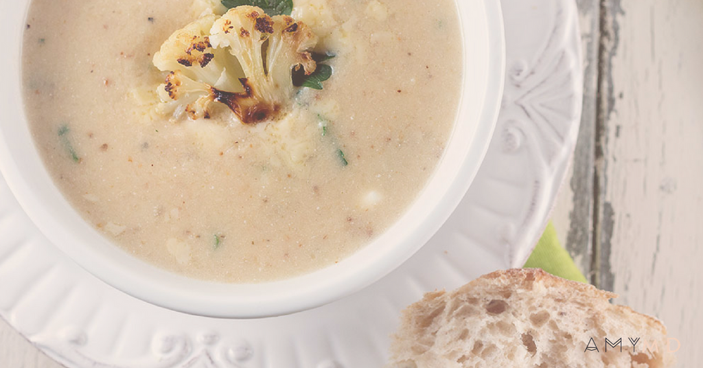 RECIPE: Easy Roasted Cauliflower Soup (3 Ingredients!)