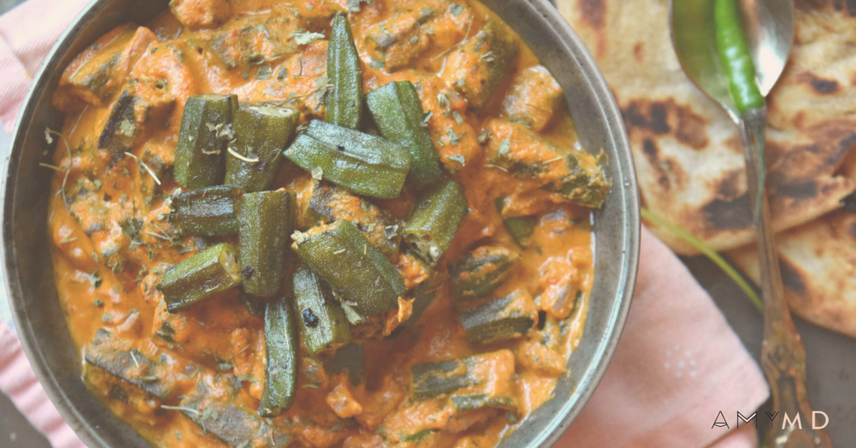 RECIPE Okra Masala AmyMD Life is short. Live well.