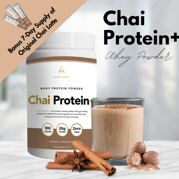 Chai Protein+ Powder (with Bonus 7-day Supply of Original Chai Latte)