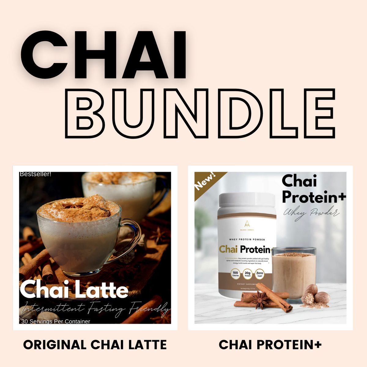 Chai Bundle: Chai Latte and Chai Protein+ – AmyMD - Life is short. Live ...